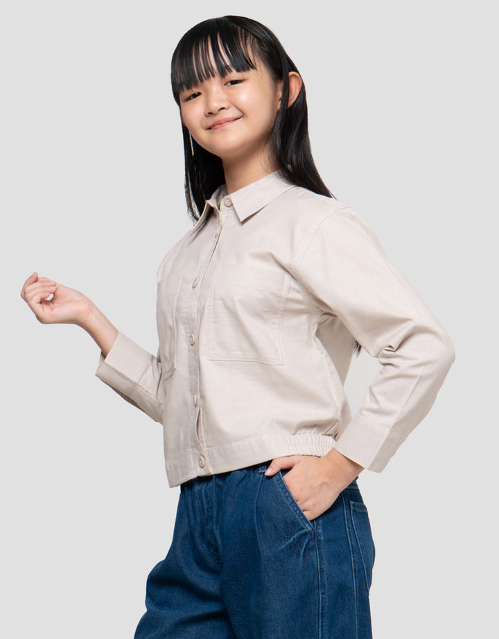 Nevada Kantong Karet Bawah Kemeja Anak Perempuan