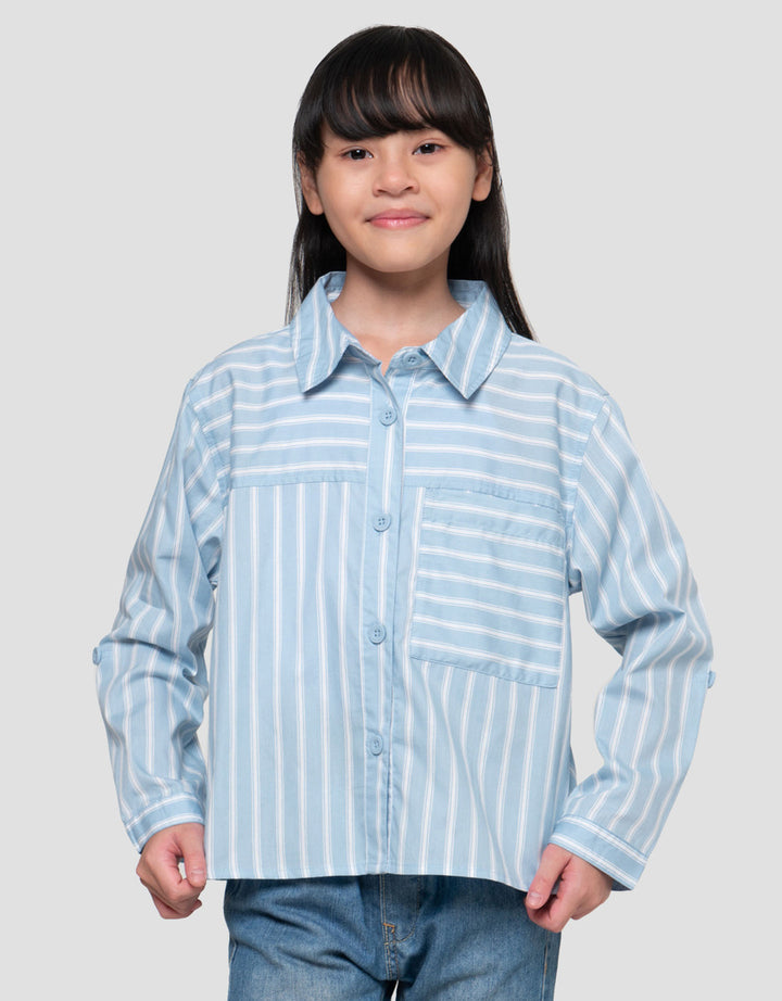 Nevada Salur Kantong Bobok Kemeja Anak Perempuan