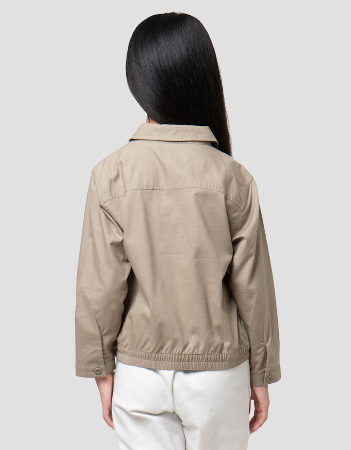 Nevada Linen Slub Kantong Kemeja Anak Perempuan