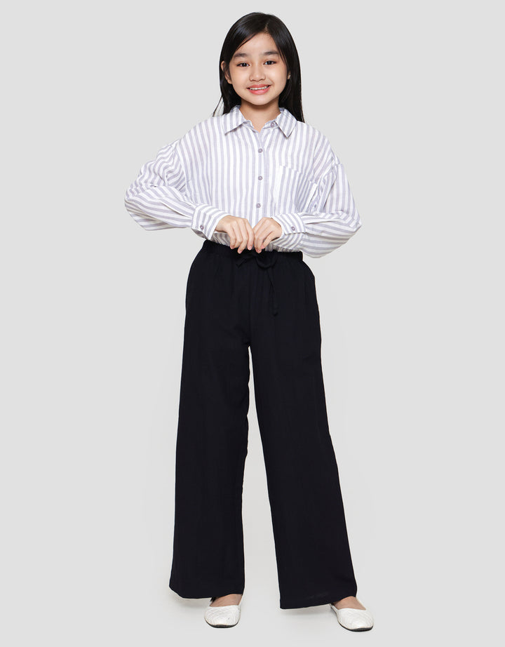 Nevada Rami Wide Leg Kantong Celana Anak Perempuan