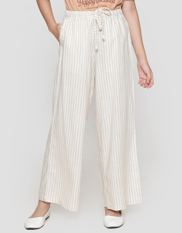 Nevada Wide Leg Bulu Kuda Stripe Celana Anak Perempuan