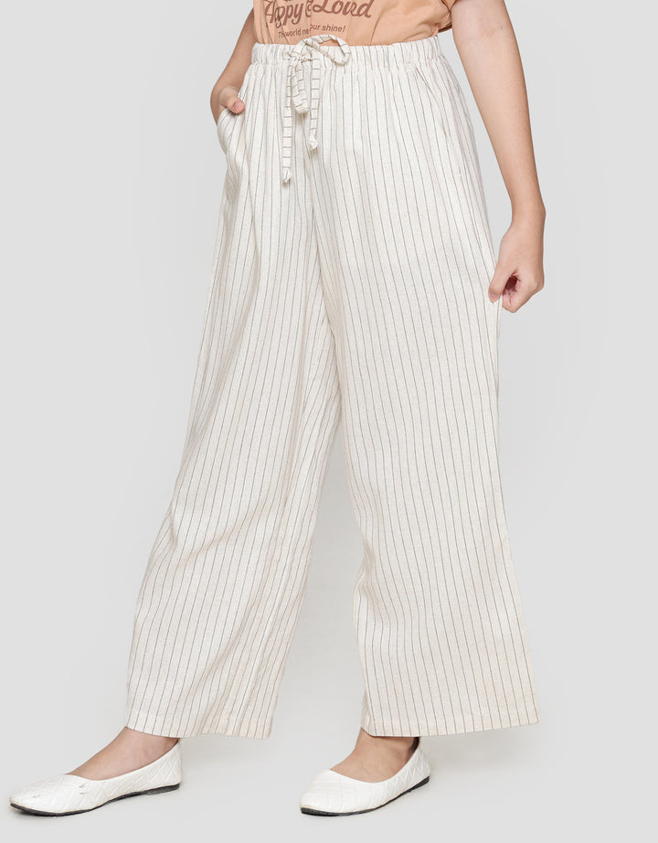 Nevada Wide Leg Bulu Kuda Stripe Celana Anak Perempuan
