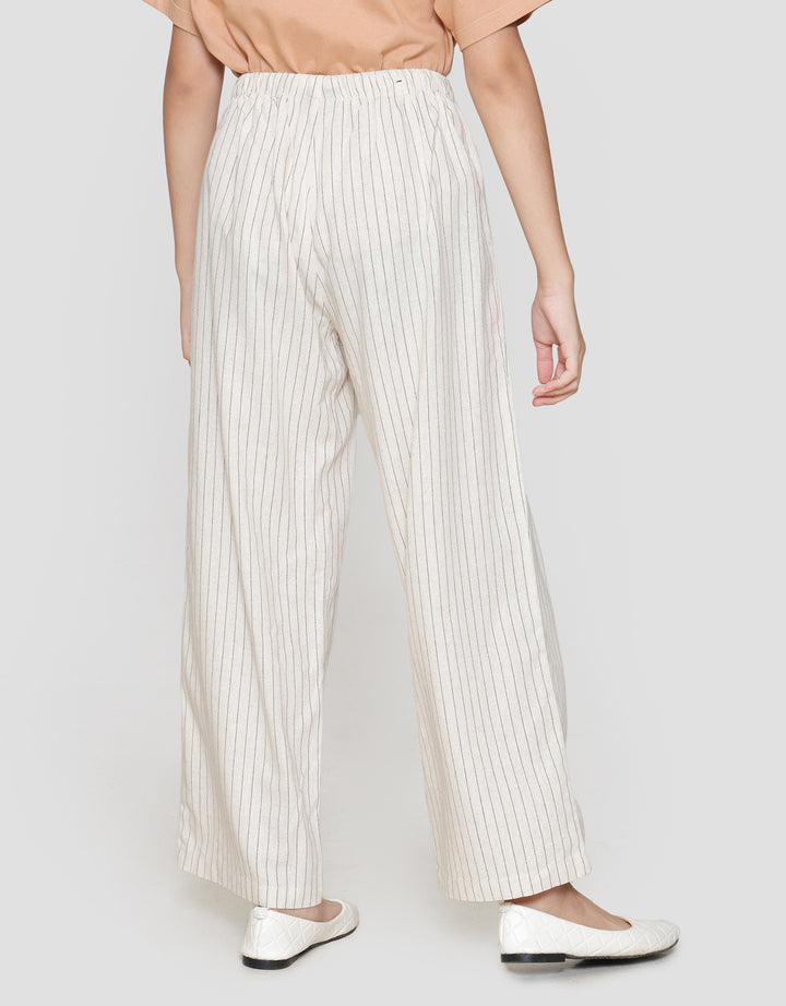 Nevada Wide Leg Bulu Kuda Stripe Celana Anak Perempuan