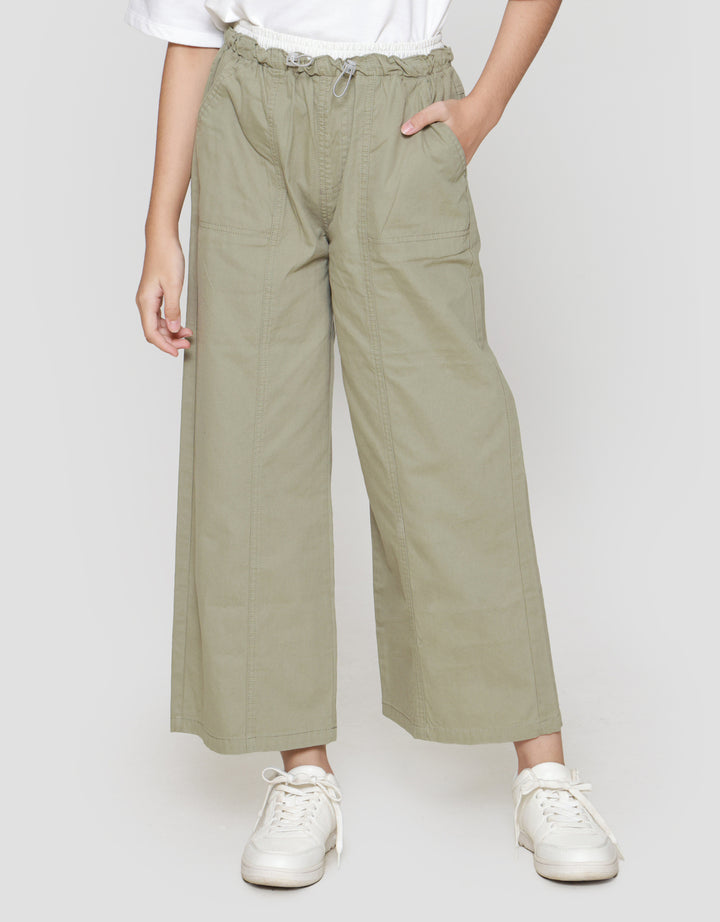 Nevada Wide Leg Karet Celana Anak Perempuan