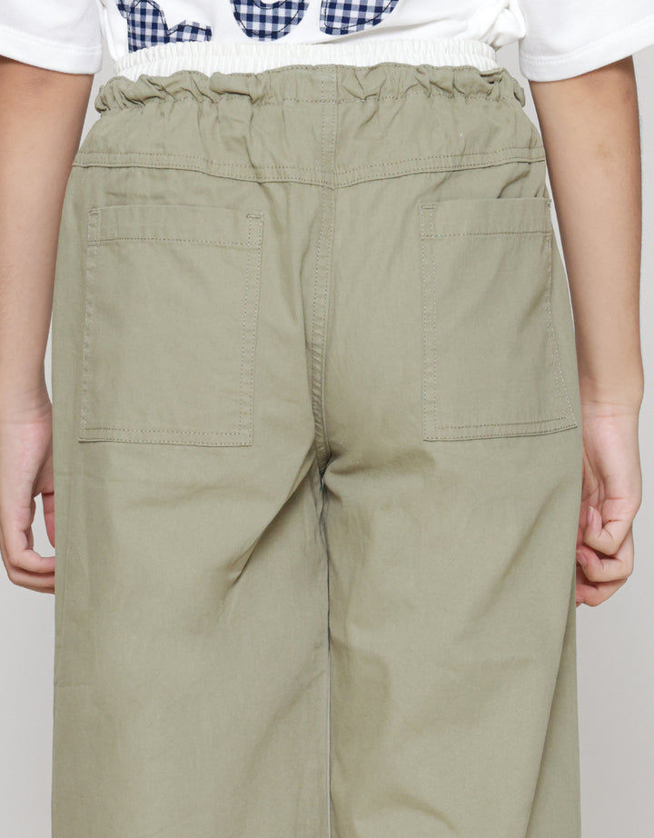 Nevada Wide Leg Karet Celana Anak Perempuan