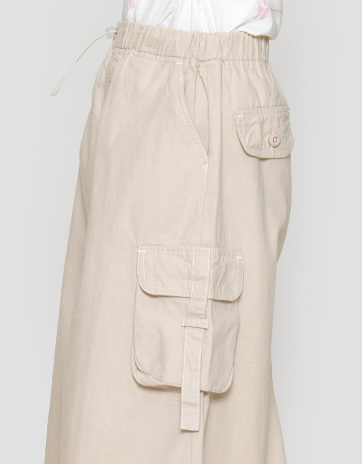 Nevada Kantong Tali Gewer Rok Midi Anak Perempuan