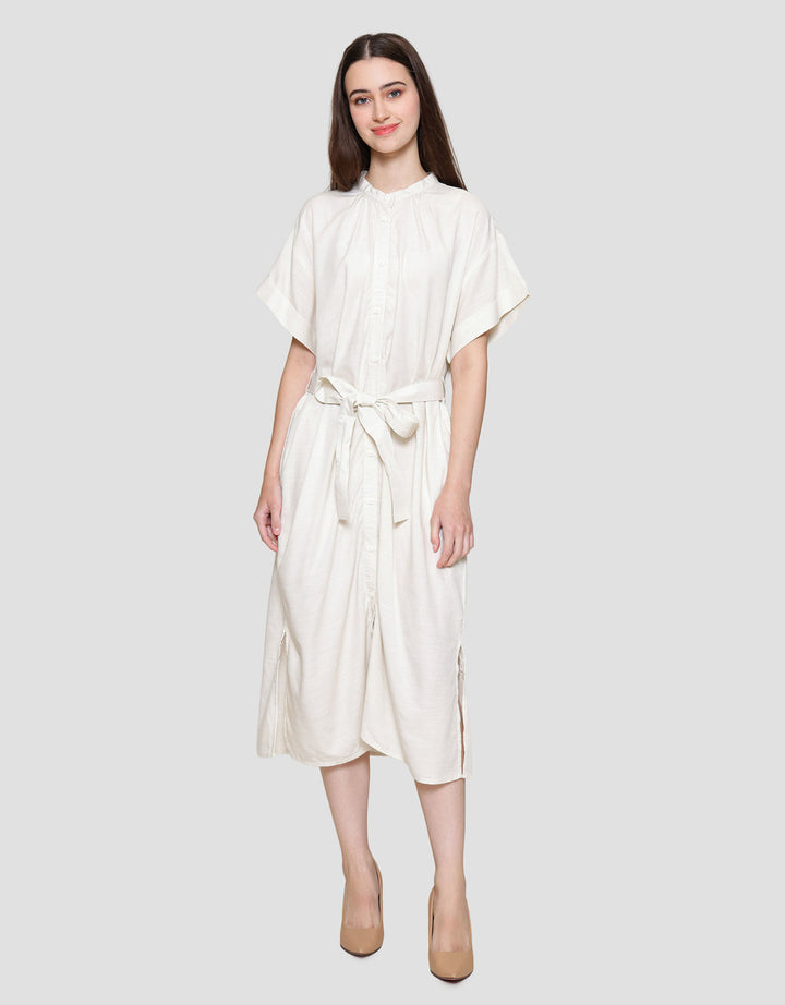 Suko Gaun Relax With A Tie Lengan Pendek Wanita