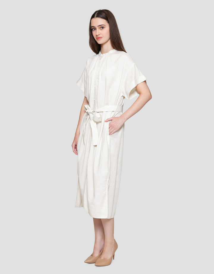 Suko Gaun Relax With A Tie Lengan Pendek Wanita