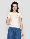 Suko Lengan Pendek Kaos Crop Wanita