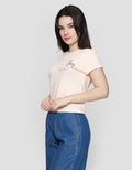 Suko Lengan Pendek Kaos Crop Wanita