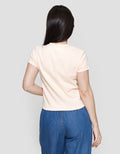 Suko Lengan Pendek Kaos Crop Wanita
