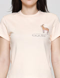 Suko Lengan Pendek Kaos Crop Wanita