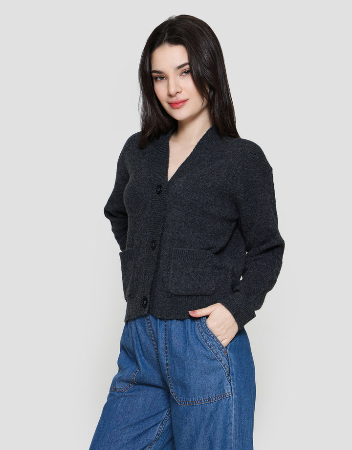 Suko Lengan Panjang Jaket Cardigan Wanita