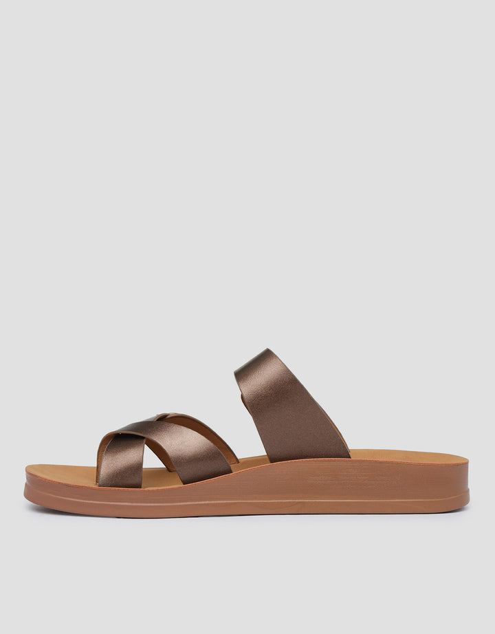 St. Yves Double Buckle Sandal Flip Flops Fq12 Wanita