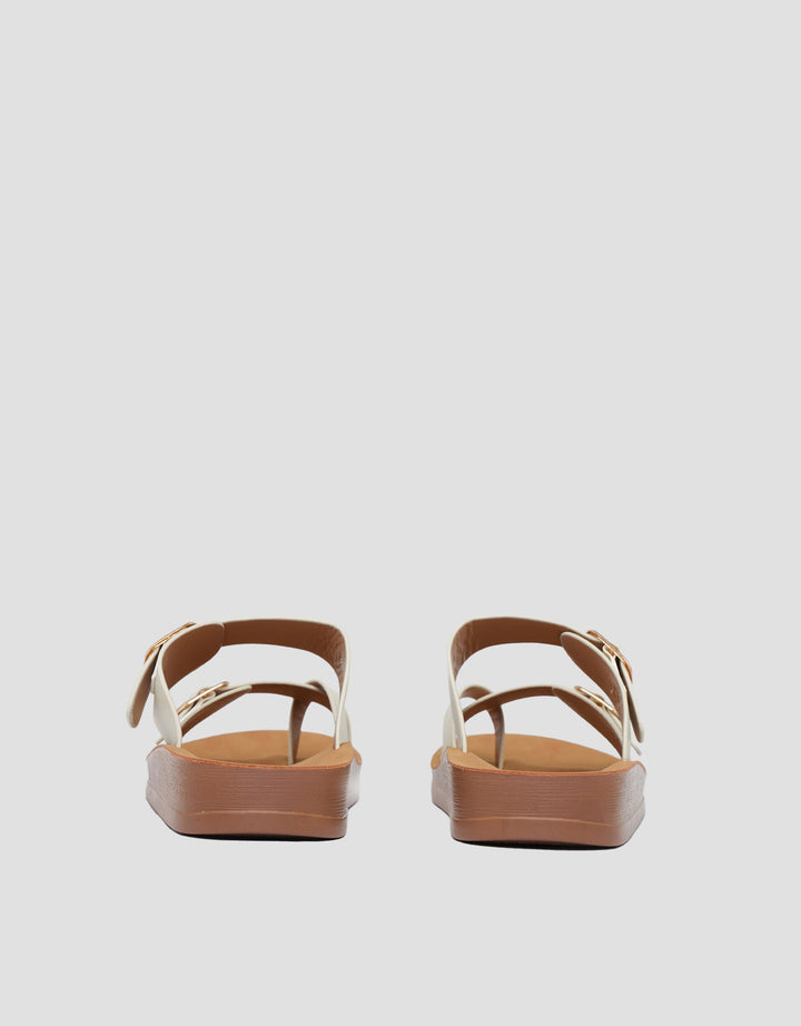 ST. YVES SANDAL FLIP FLOP DOUBLE BUCKLE FQ12 WANITA