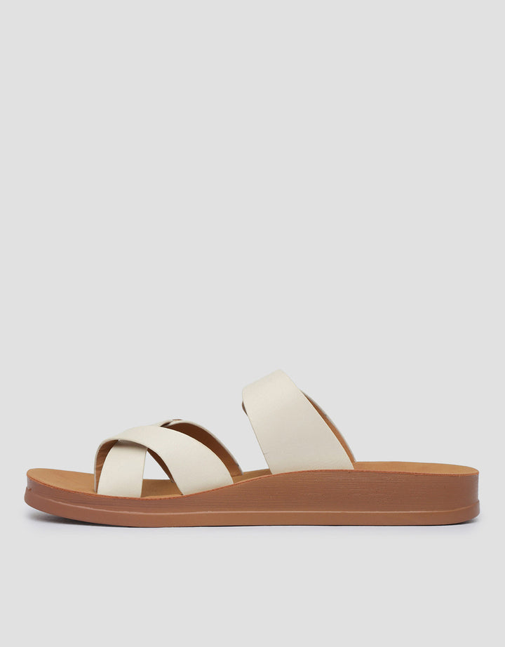 St. Yves Double Buckle Sandal Flip Flops Fq12 Wanita