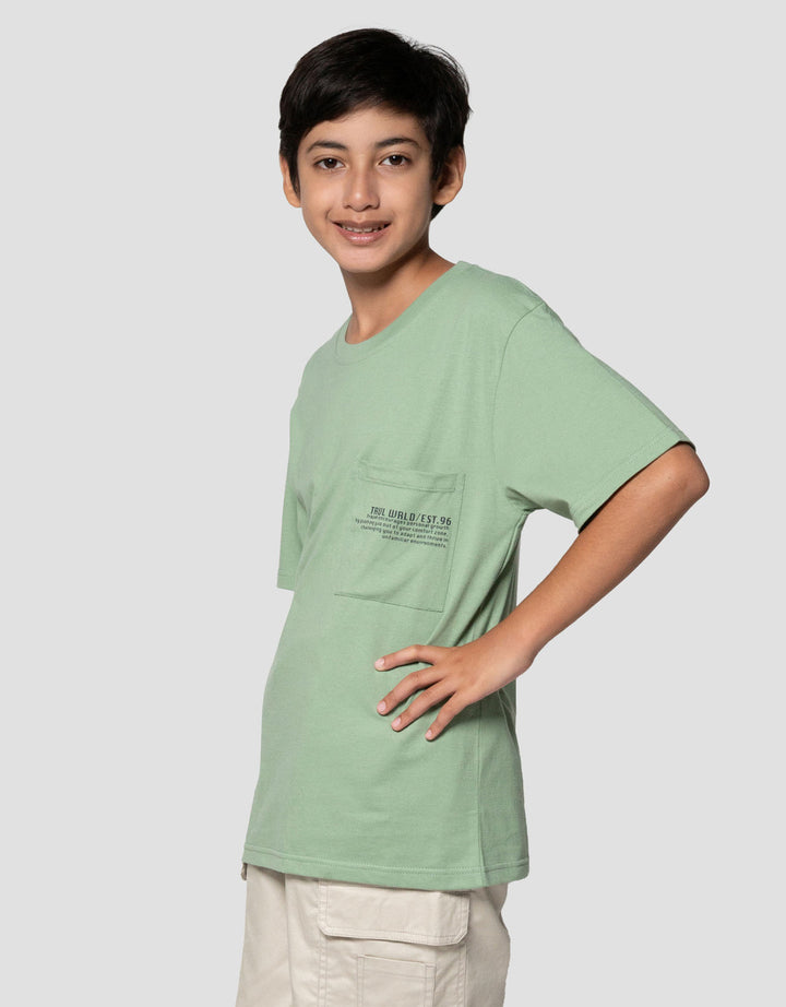 Nevada Print Pocket Kaos Anak Laki-laki