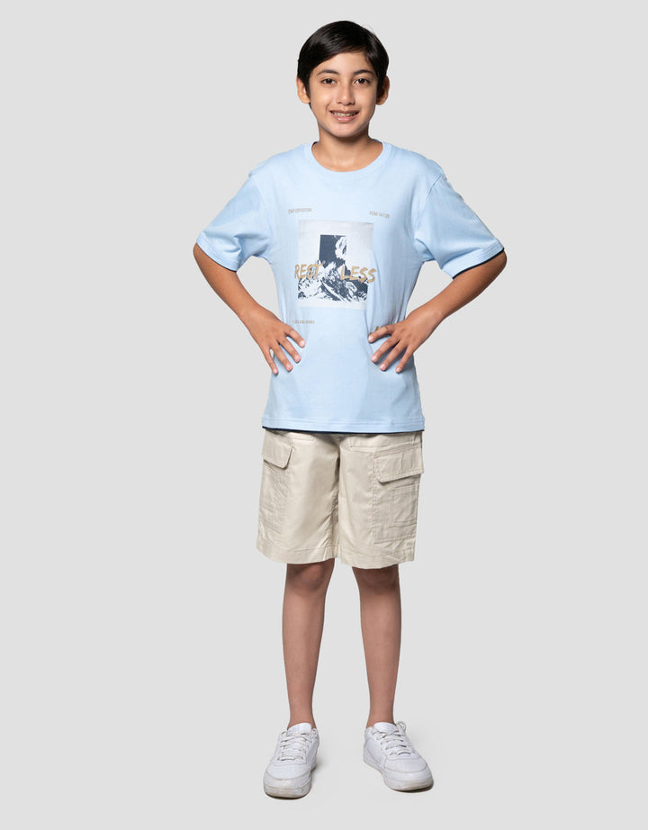 Nevada Print Pocket Kaos Anak Laki-laki