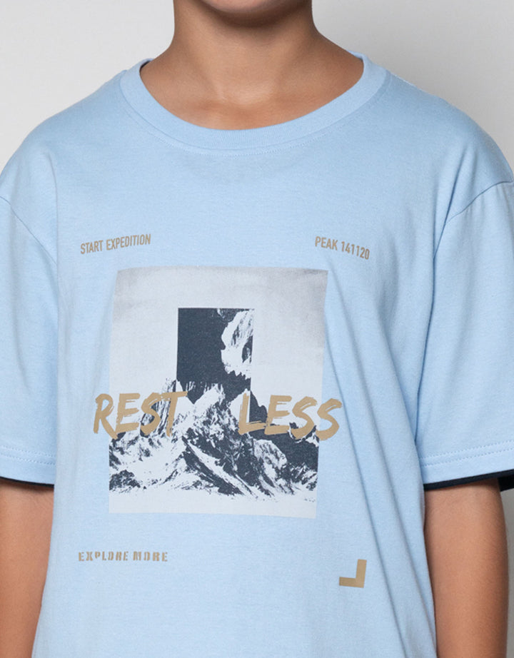 Nevada Print Pocket Kaos Anak Laki-laki