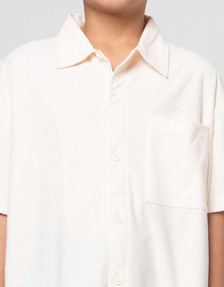 Nevada Knit Texture Kemeja Anak Laki-laki