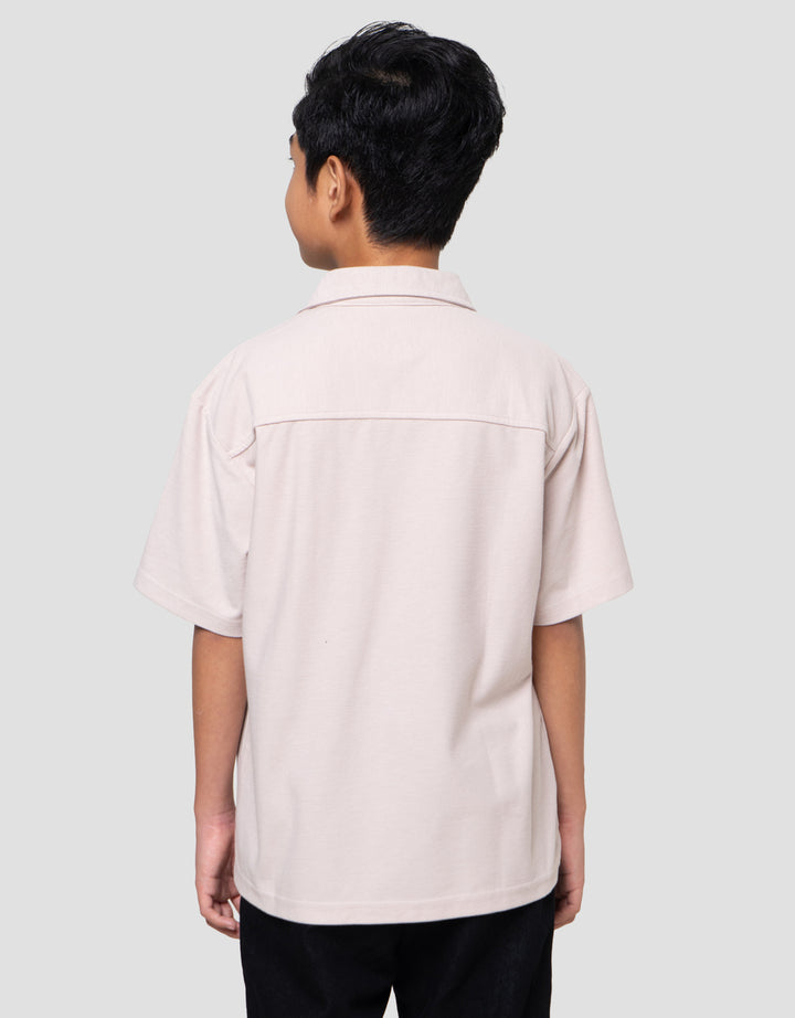 Nevada Knit Texture Kemeja Anak Laki-laki