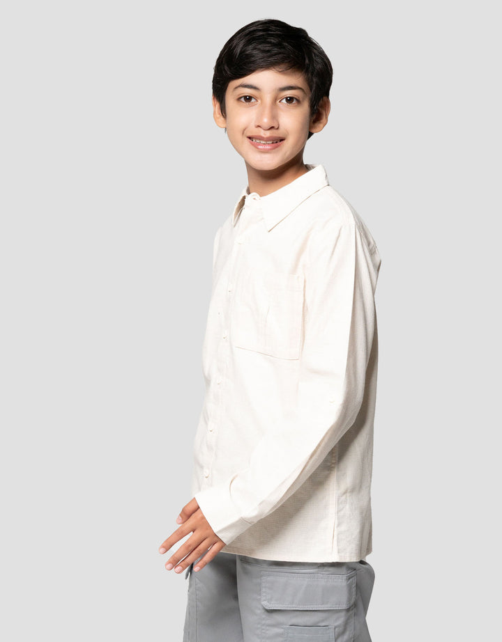 Nevada Comfy Linen Look Kemeja Anak Laki-laki