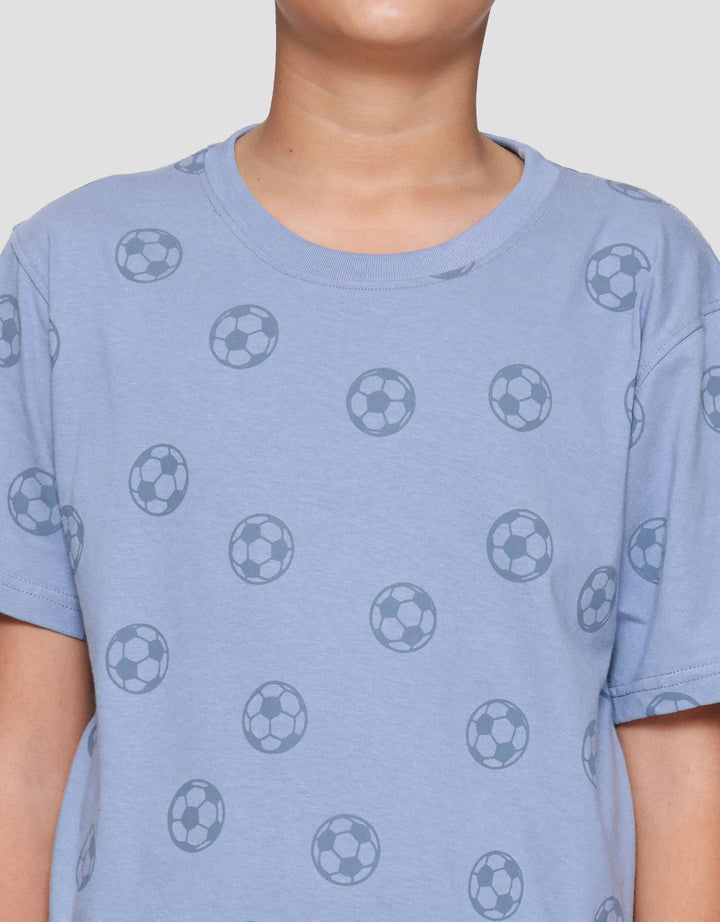 Nevada Full Print Soccer Ball Pakaian Setelan Anak Laki-laki