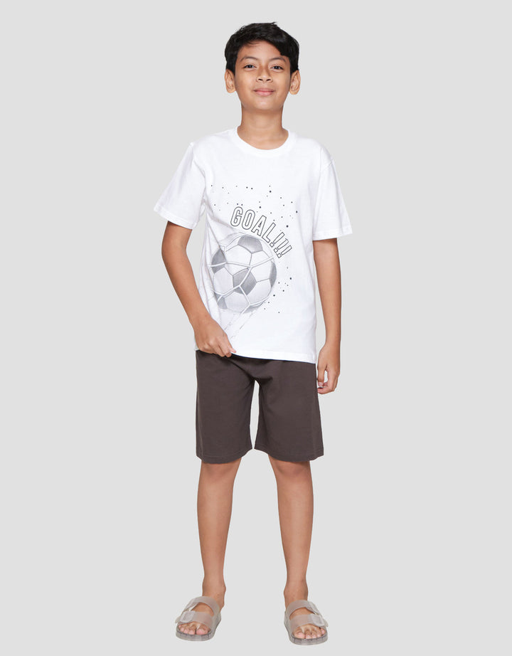 Nevada Print Soccer Ball Pakaian Setelan Anak Laki-laki