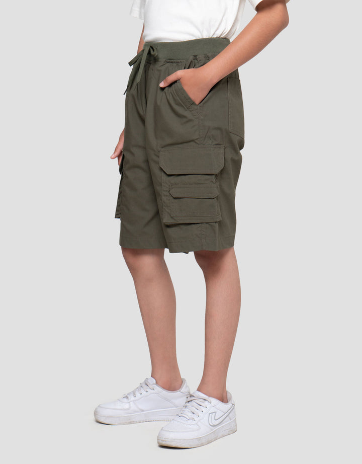 Nevada Woven Baby Canvas Pocket Celana Pendek Cargo Anak Laki-laki