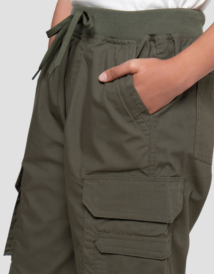 Nevada Woven Baby Canvas Pocket Celana Pendek Cargo Anak Laki-laki