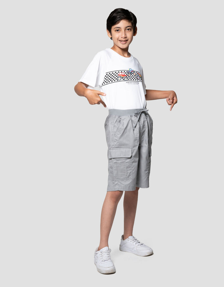 Nevada Woven Twill Cargo Pocket Celana Pendek Anak Laki-laki