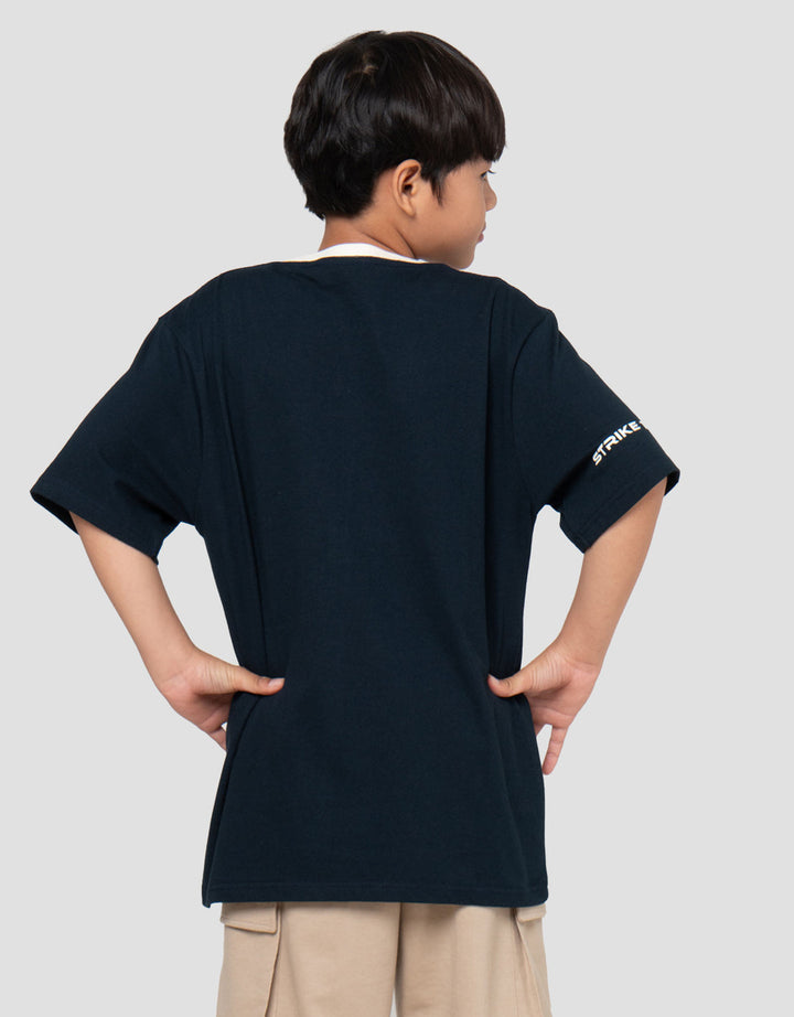 Nevada Ringer Contrast Neckline Print Big Number Kaos Anak Laki-laki