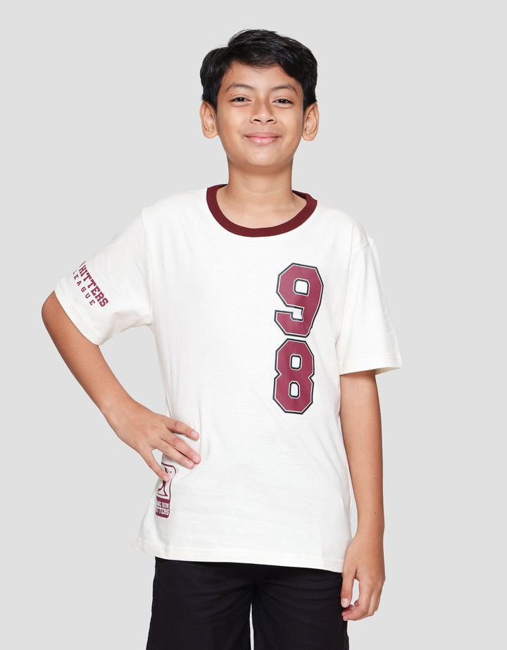 Nevada Ringer Contrast Neckline Print Big Number Kaos Anak Laki-laki