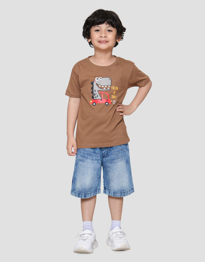 Little M D Saurus Kaos Anak Laki-laki