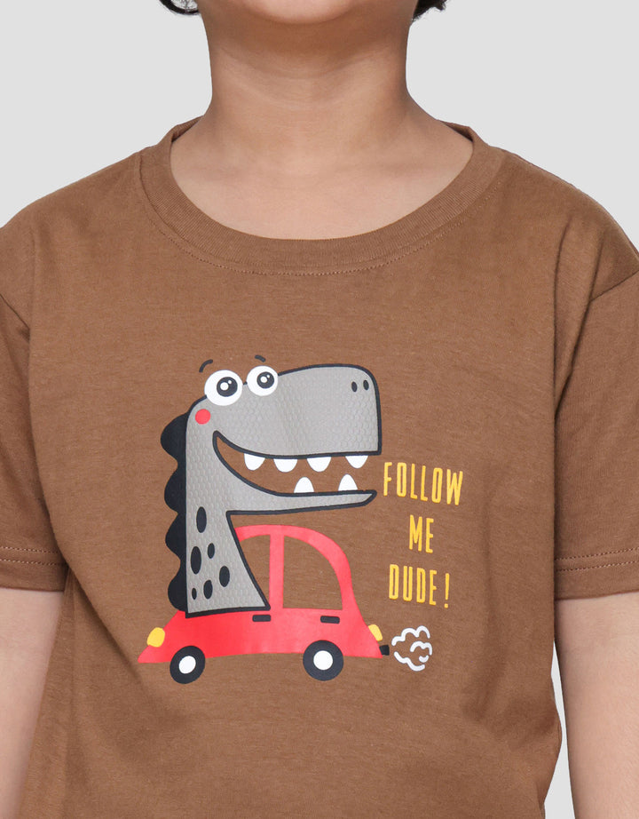 Little M D Saurus Kaos Anak Laki-laki