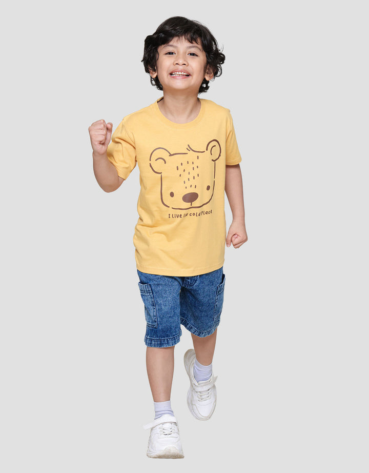 Little M I Live In Cold Place Kaos Anak Laki-laki