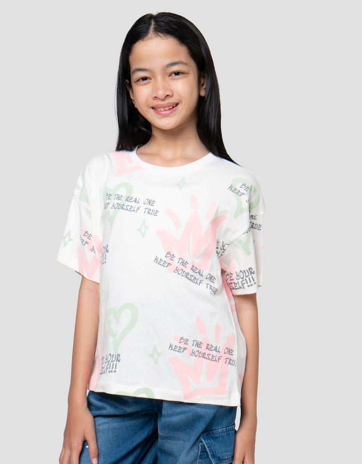 Nevada Graffiti Cool Real Kaos Anak Perempuan