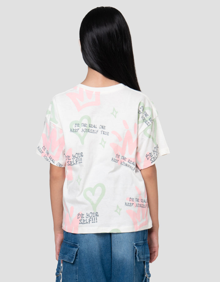 Nevada Graffiti Cool Real Kaos Anak Perempuan