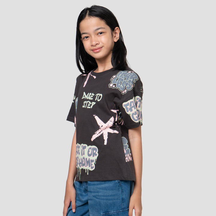 Nevada Graffiti Cool Dare Kaos Anak Perempuan