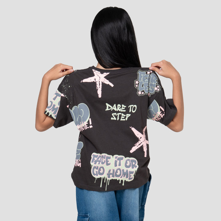 Nevada Graffiti Cool Dare Kaos Anak Perempuan
