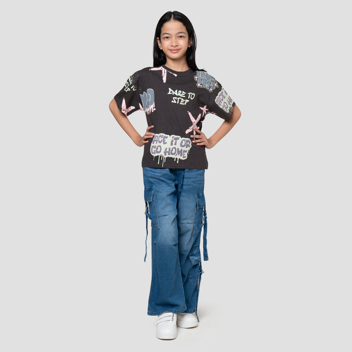 Nevada Graffiti Cool Dare Kaos Anak Perempuan