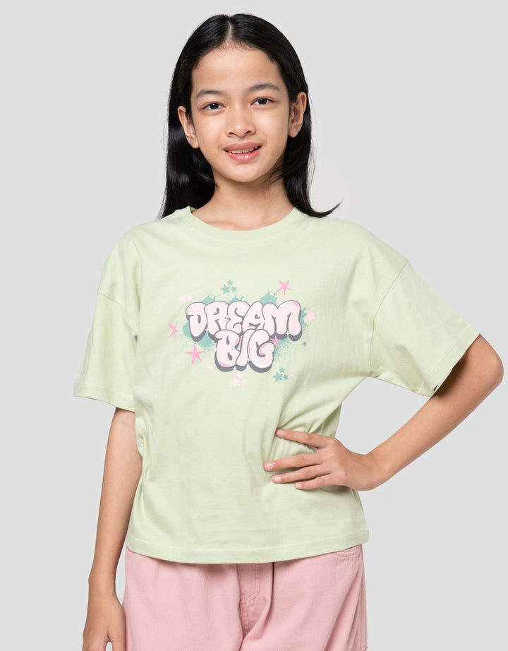 Nevada Graffiti Cool Dream Big Kaos Anak Perempuan