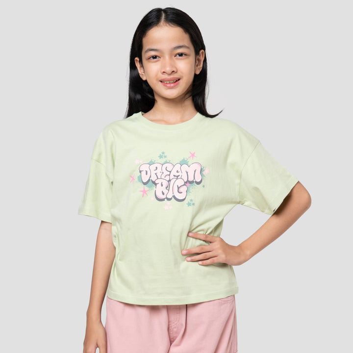 Nevada Graffiti Cool Dream Big Kaos Anak Perempuan