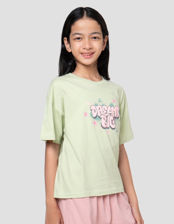 Nevada Graffiti Cool Dream Big Kaos Anak Perempuan