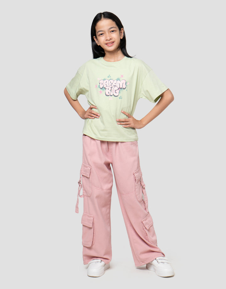 Nevada Graffiti Cool Dream Big Kaos Anak Perempuan