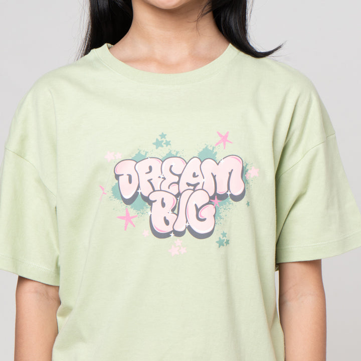 Nevada Graffiti Cool Dream Big Kaos Anak Perempuan