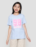 Nevada Print Number Front California Kaos Anak Perempuan