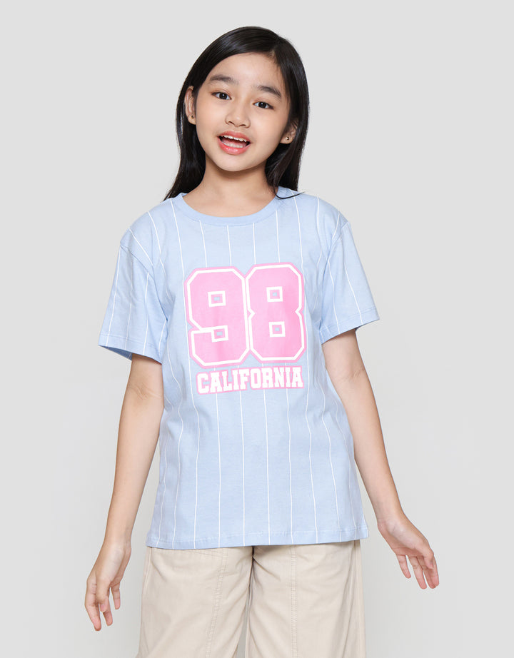 Nevada Print Number Front California Kaos Anak Perempuan
