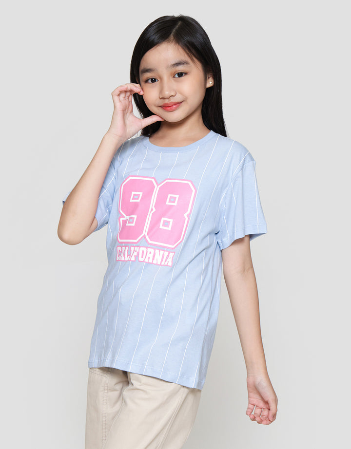 Nevada Print Number Front California Kaos Anak Perempuan