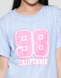 Nevada Print Number Front California Kaos Anak Perempuan